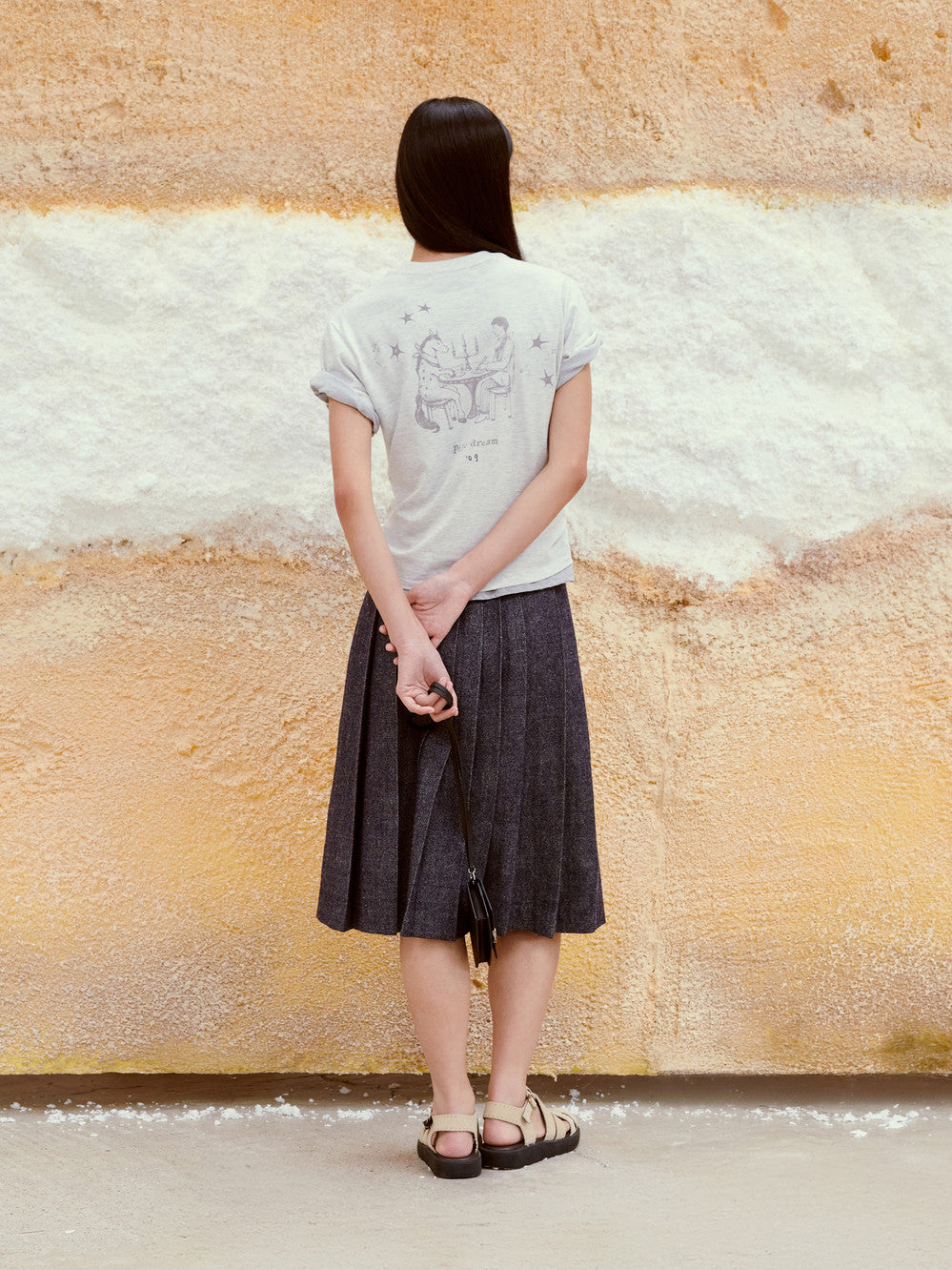 Low Classic Pipe Dream Mini T-Shirt Light Melange Grey