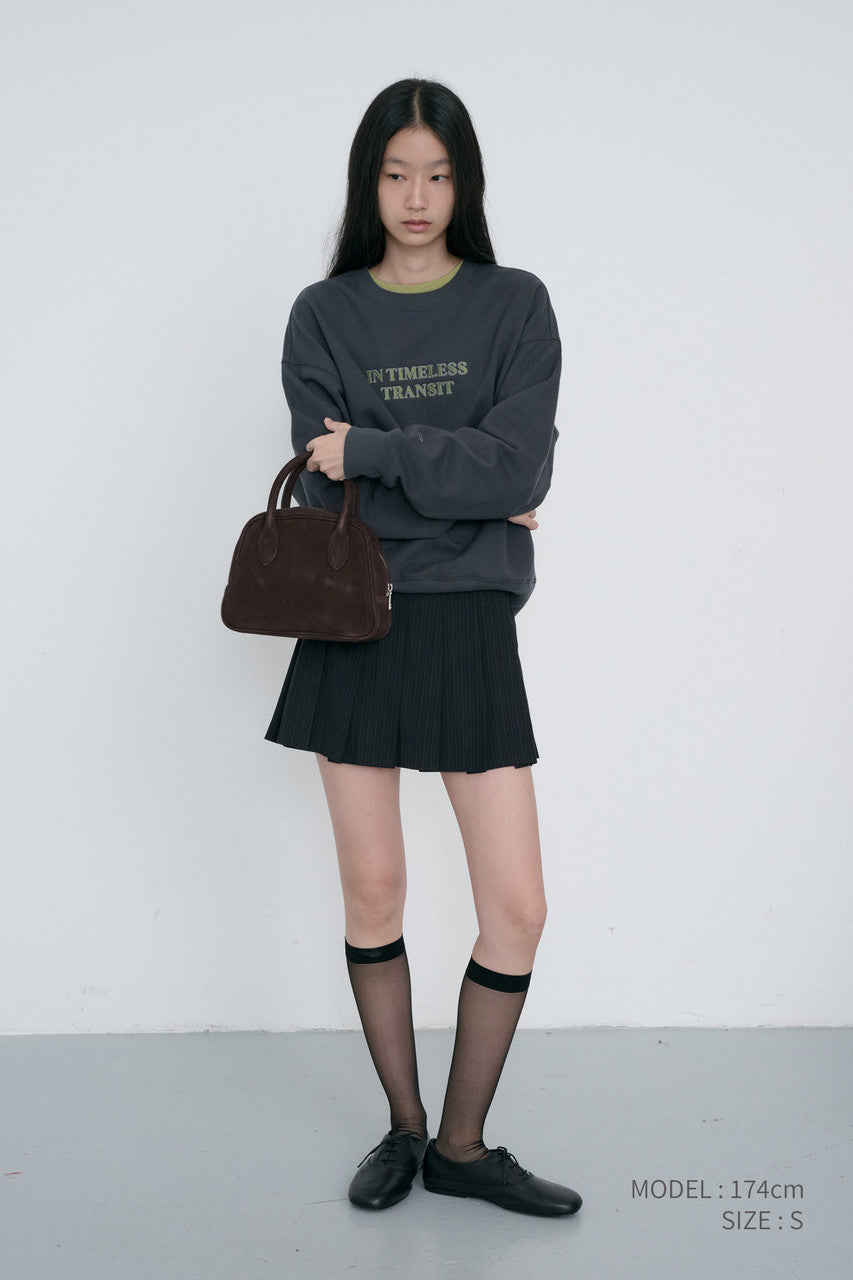Dunst Unisex Slogan Sweatshirt Charcoal Grey