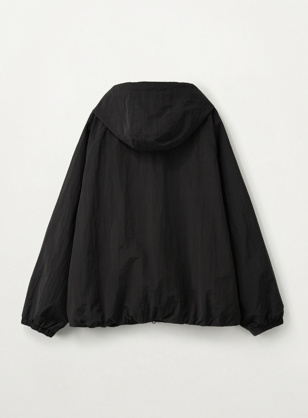 [SATUR] Light Weight Hood Jacket - Black
