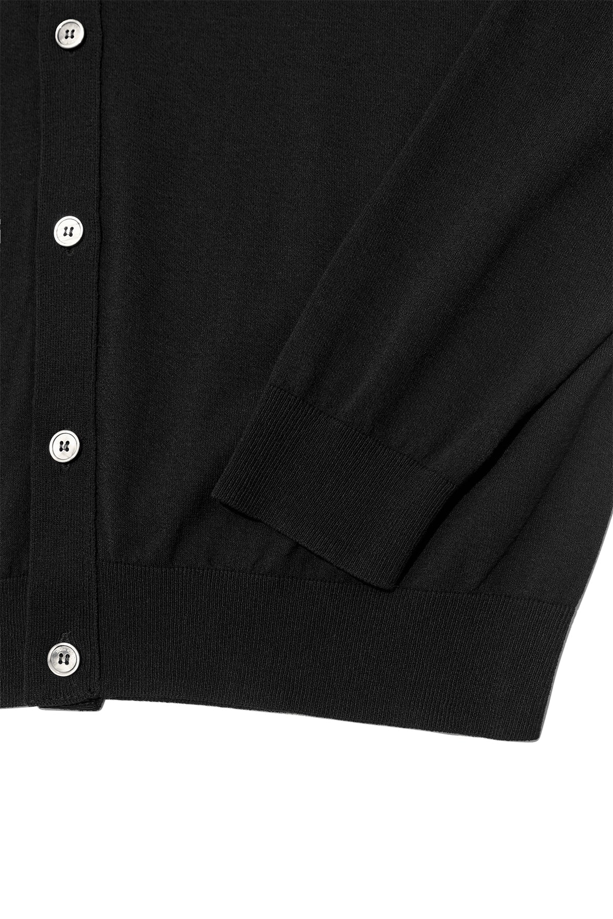 Matinkim Back Logo See Through Cardigan For Men IN Black