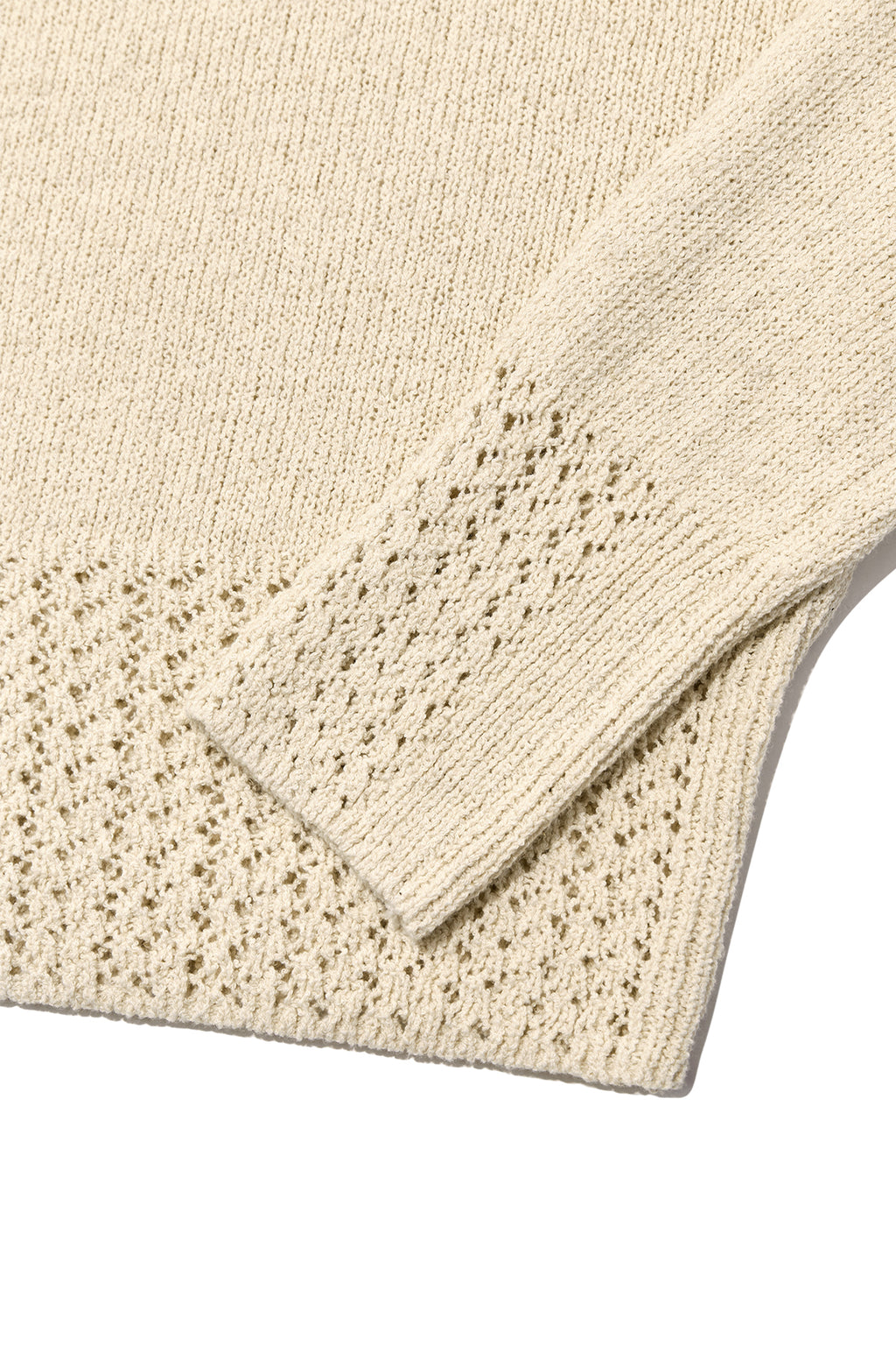 [matinkim] FOR LOVERS PUNCHING POINT PULLOVER IN IVORY