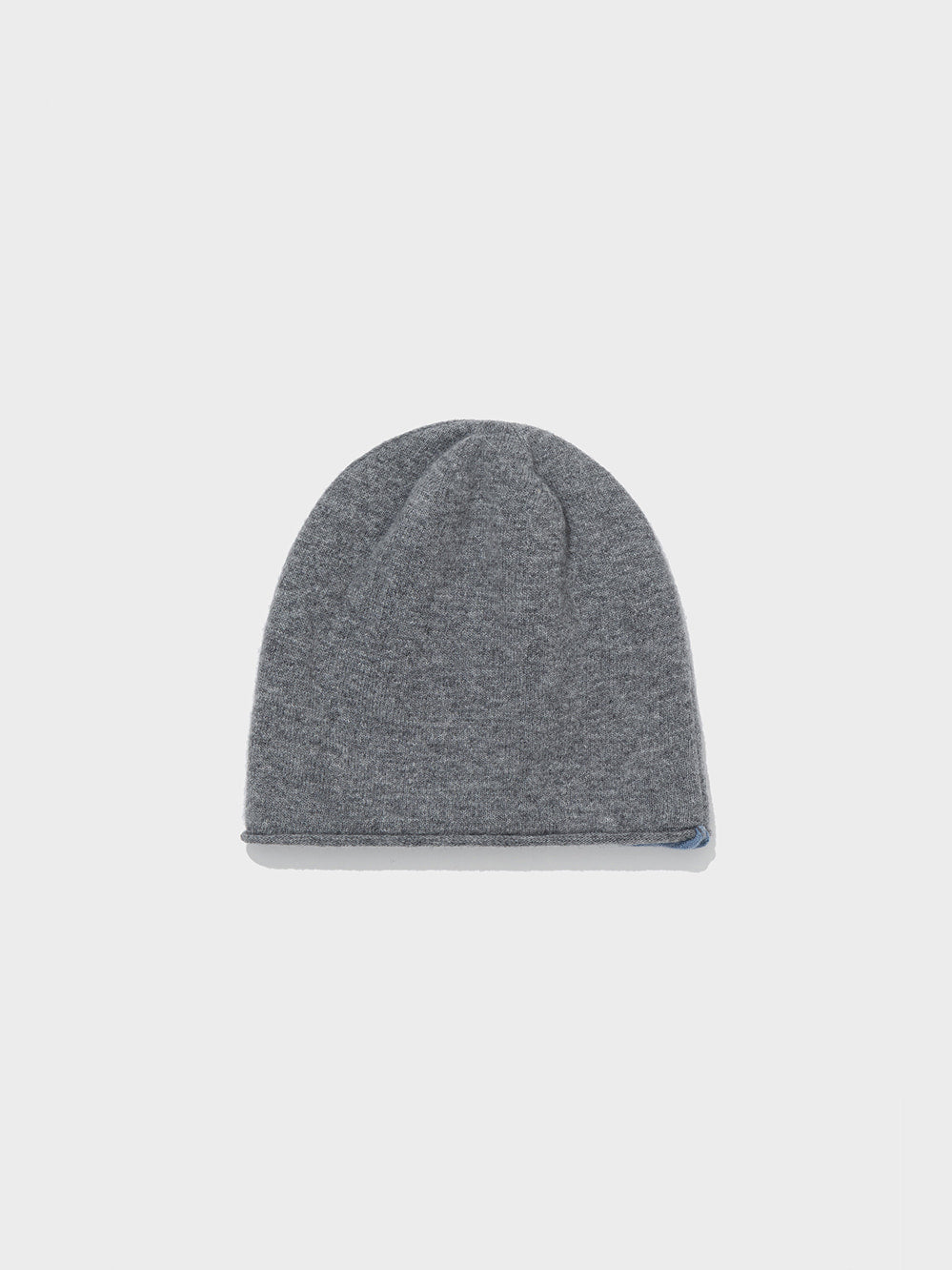 Low Classic Wool Blend Reversible Beanie Melange Grey