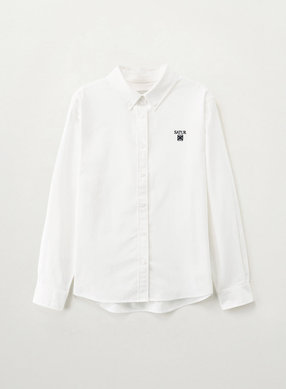 [SATUR] Loren Oxford Shirt - White