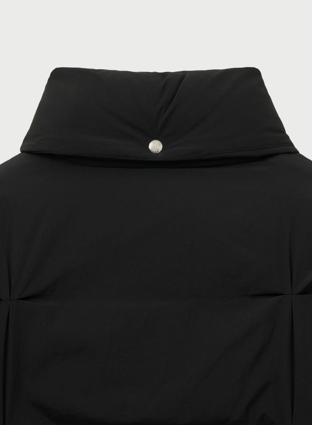 [satur] (W) Orta Nylon 2-Way Collar Duck Down Padding - Black