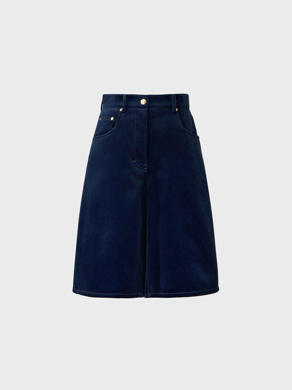 EENK Relaxed Curve Shorts - Navy