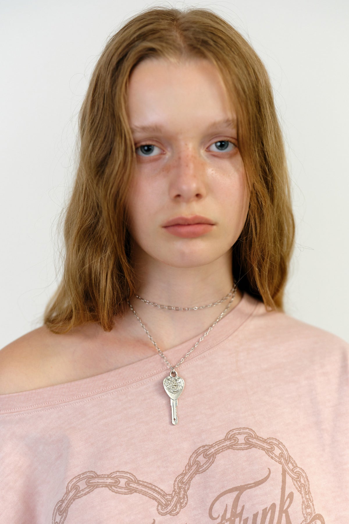 Instantfunk Key Chain Long Necklace - Silver