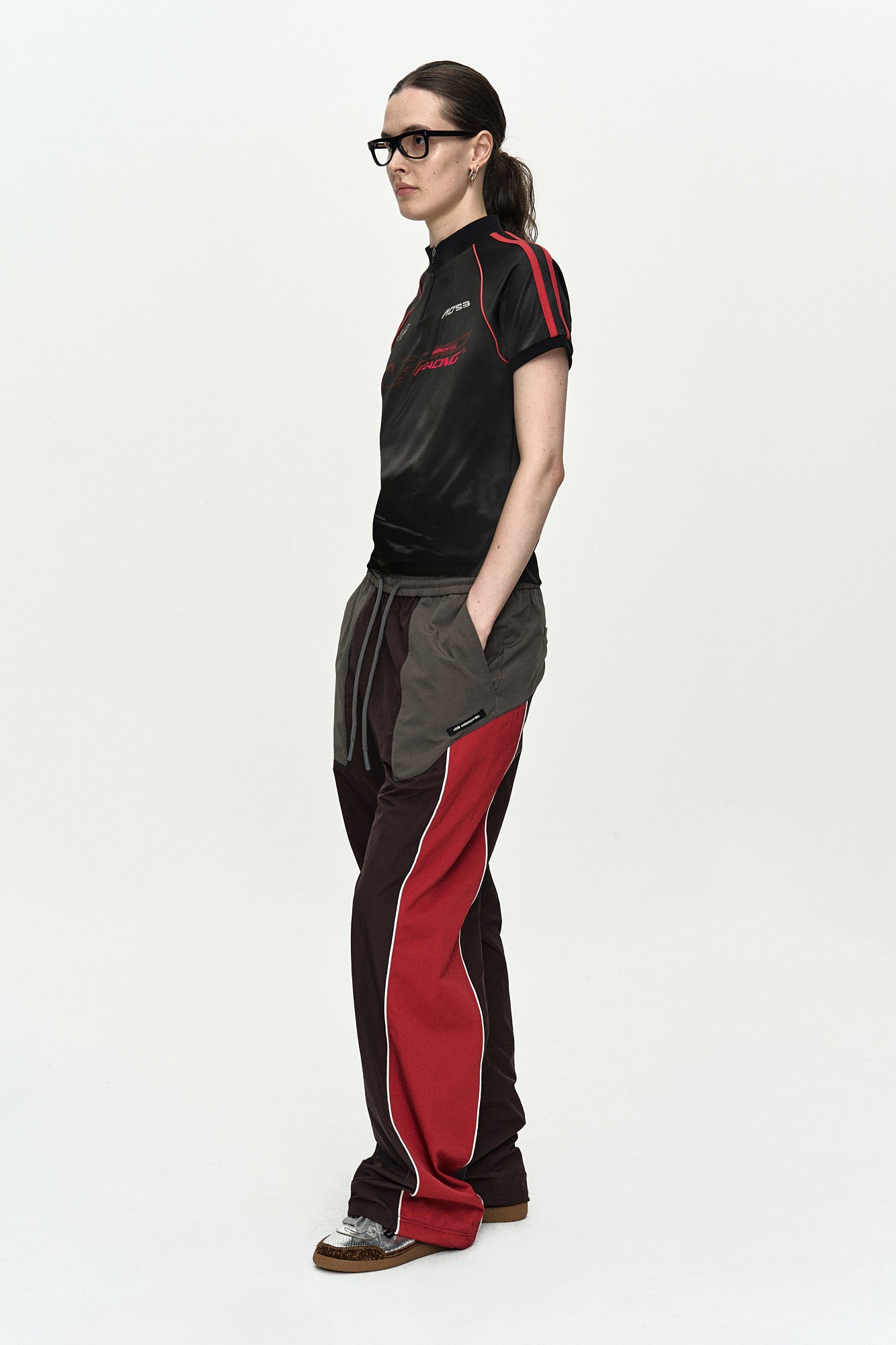 Andersson Bell Printed Racing Zip-UP Top