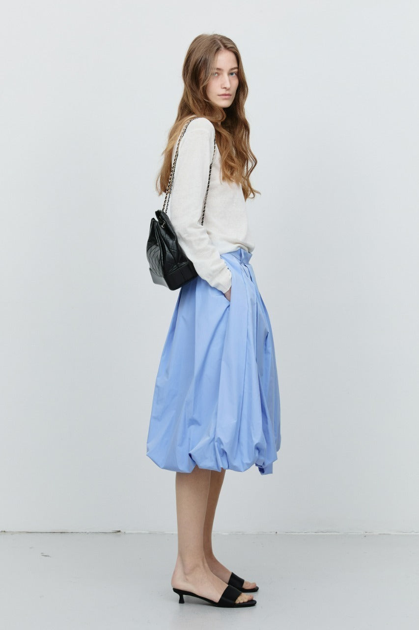 Dunst Balloon Midi Skirt Blue