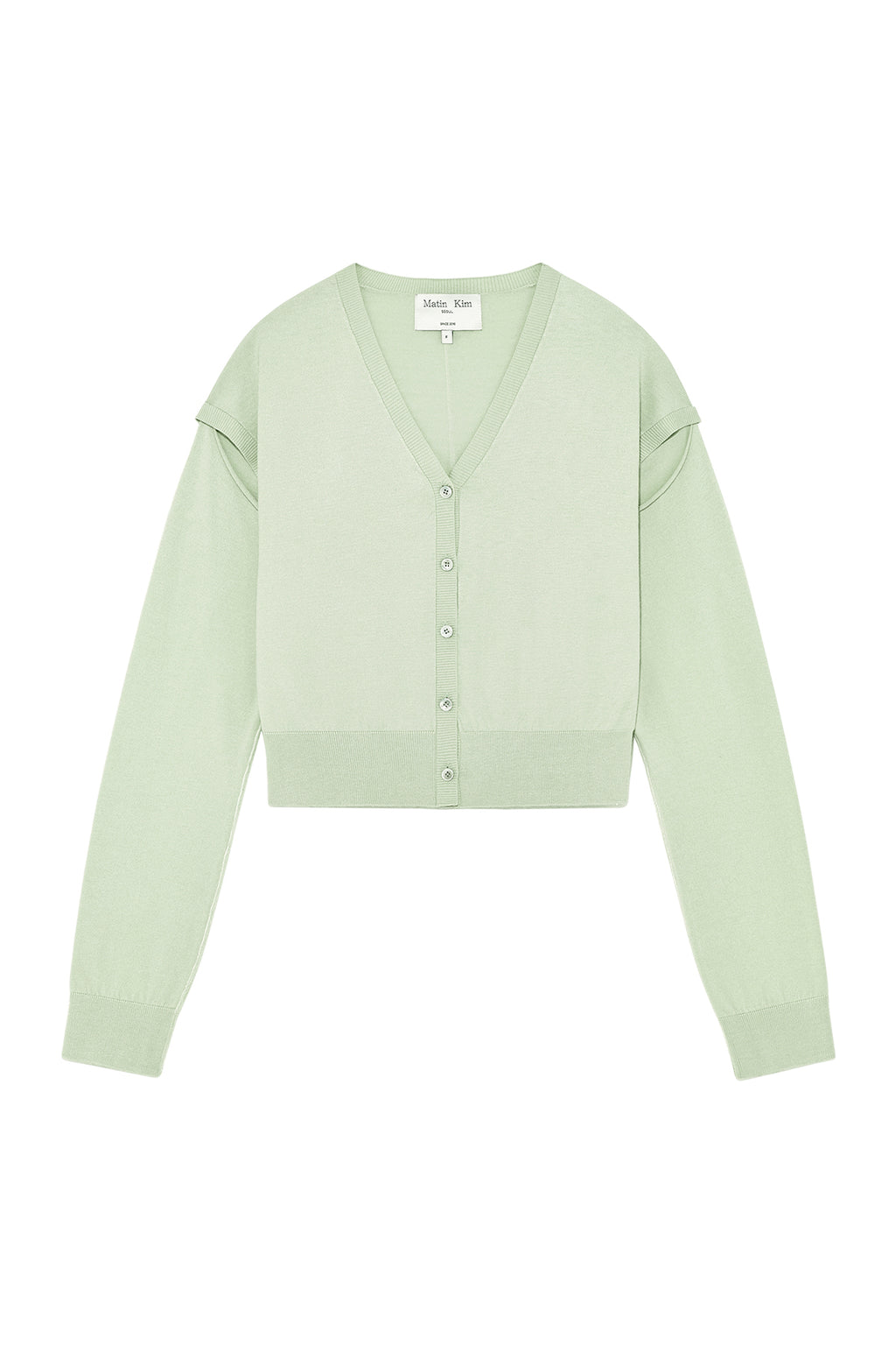 Matinkim Slit Detail Button Cardigan IN Mint