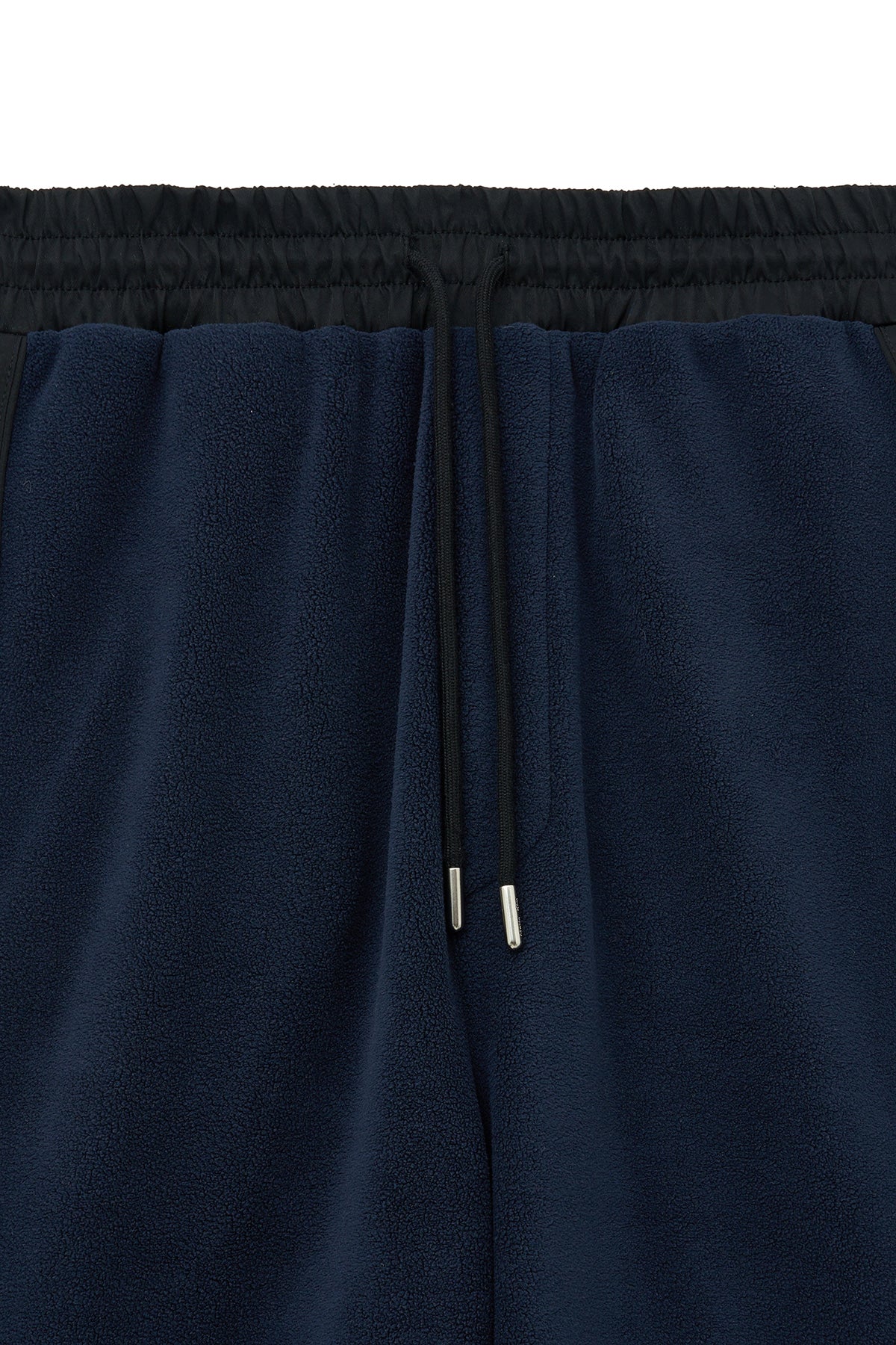 [matinkim] SHERPA FLEECE DRAWSTRING PANTS IN NAVY