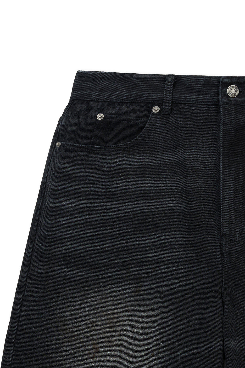 Matinkim Destroyed Bermuda Denim Pants For Men IN Black