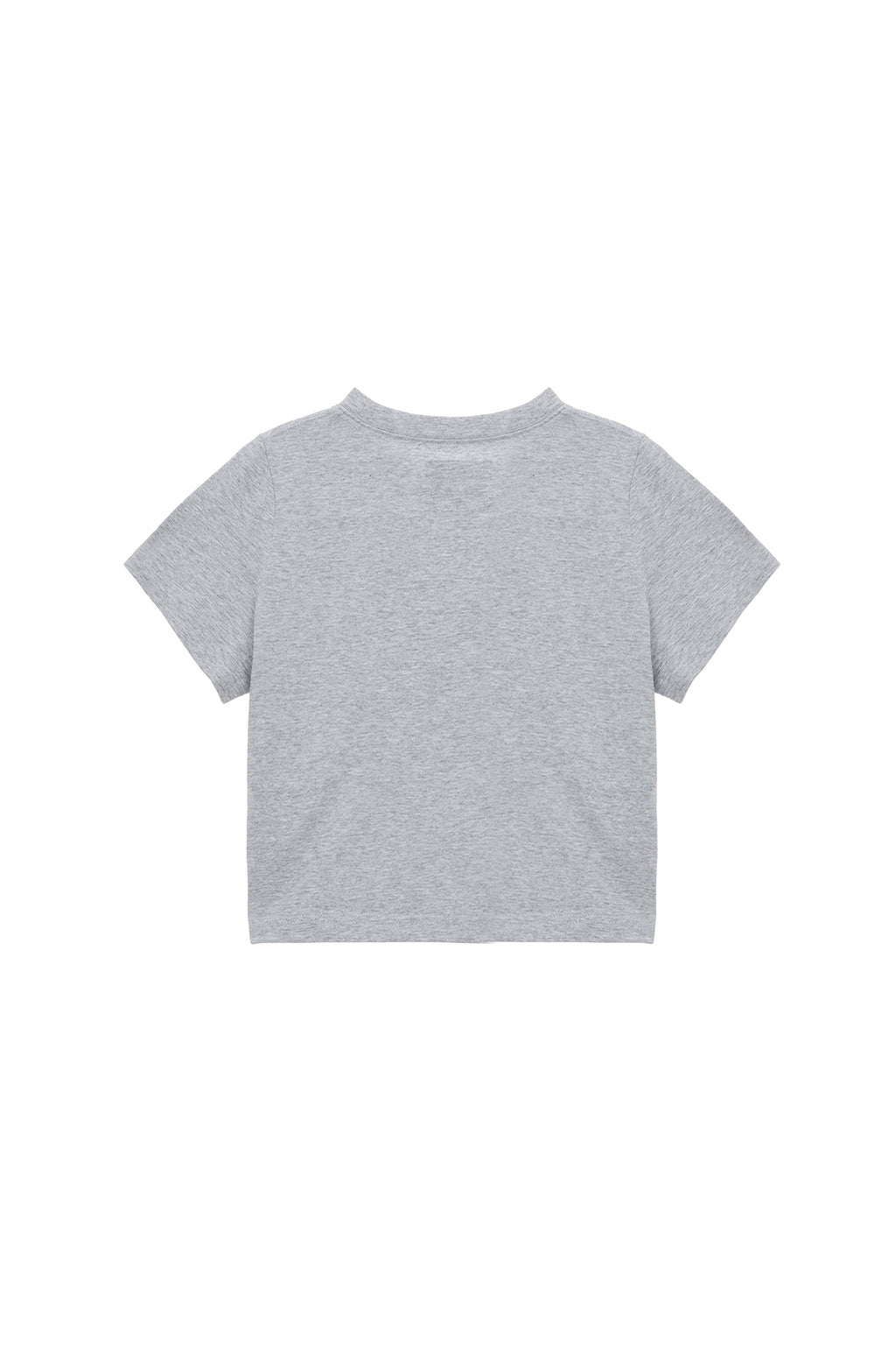 [matinkim] MATIN EMBROIDERY LOGO CROP TOP IN GREY