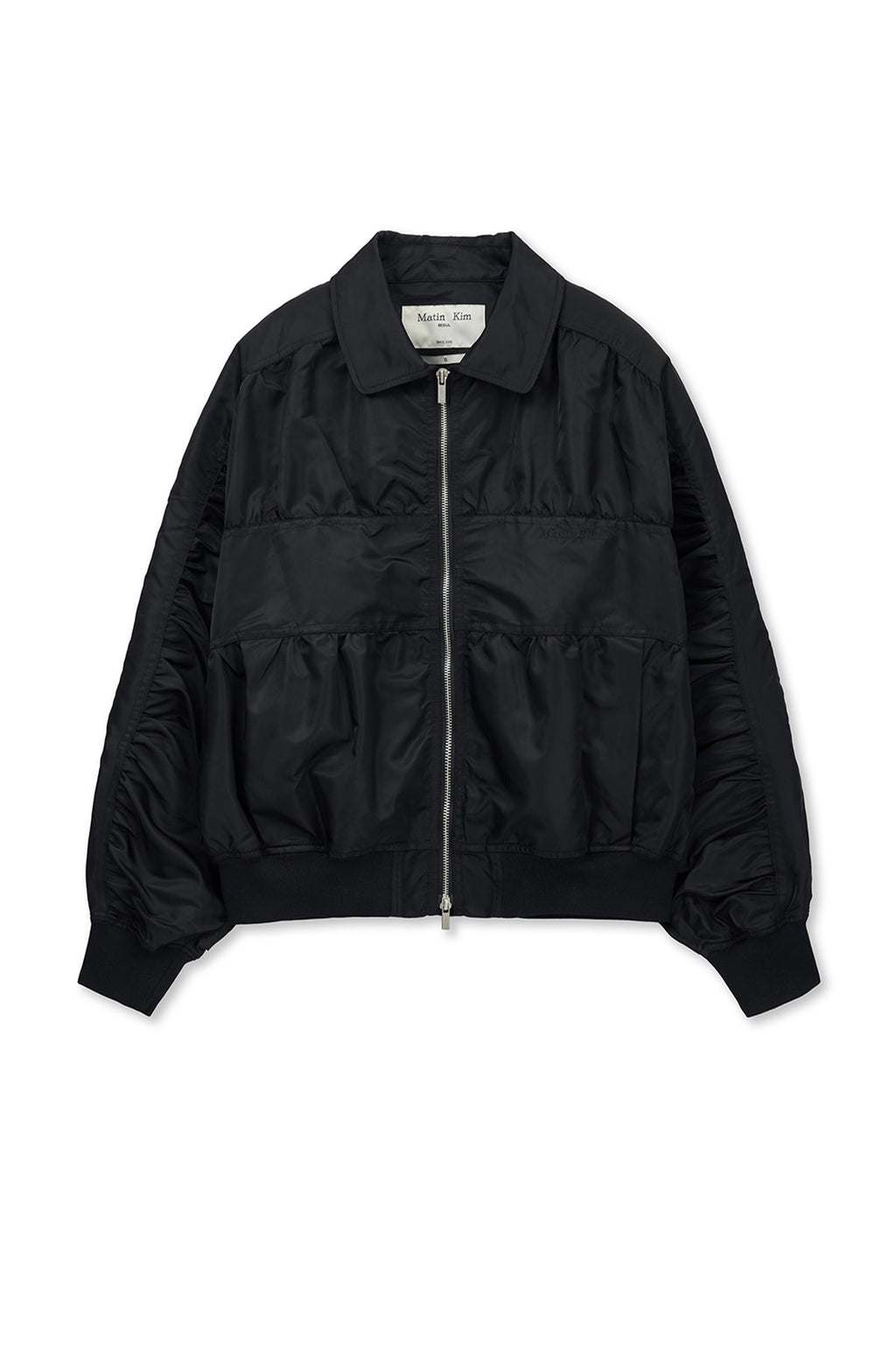 Matinkim Small Logo Shirring Jumper IN Black