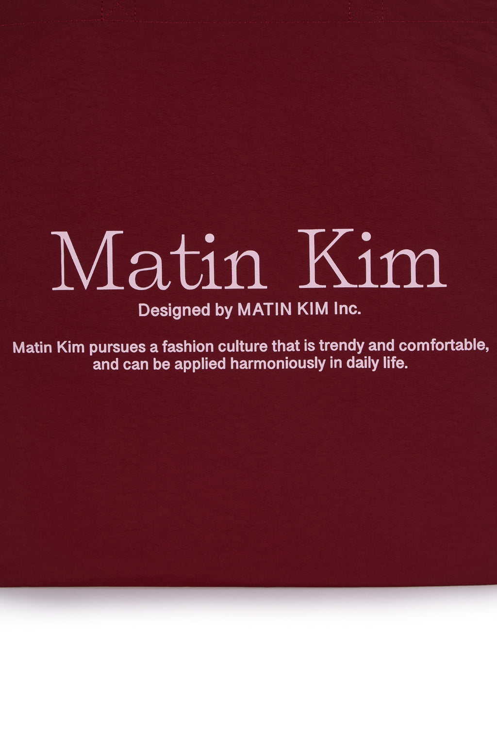[matinkim] MATIN PALETTE ECOBAG IN BURGUNDY
