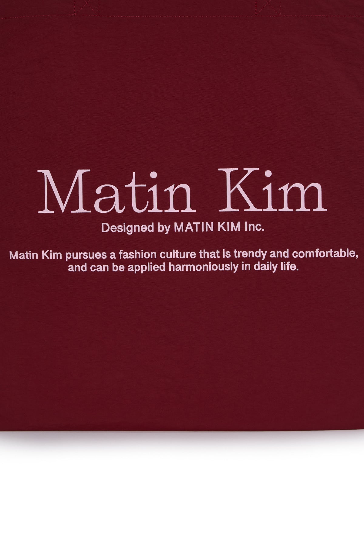 [matinkim] MATIN PALETTE ECOBAG IN BURGUNDY