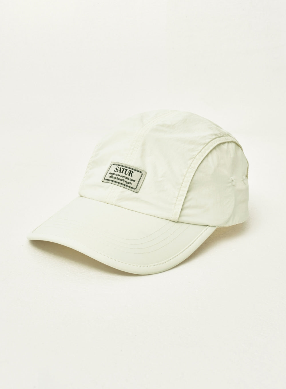 [satur] String 4 Panel Nylon Camp Cap - Cream