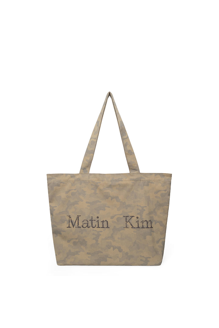 Matinkim Matin Washed Pattern Ecobag IN Khaki