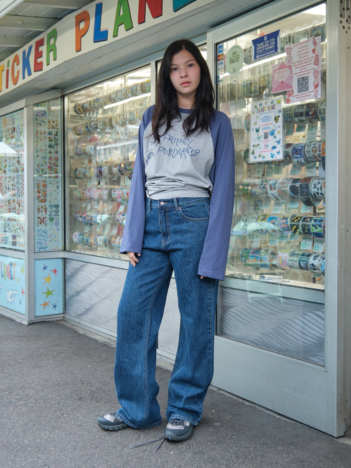 Low Classic Pocket Wide-Leg Jeans Indigo Blue - Low Classic