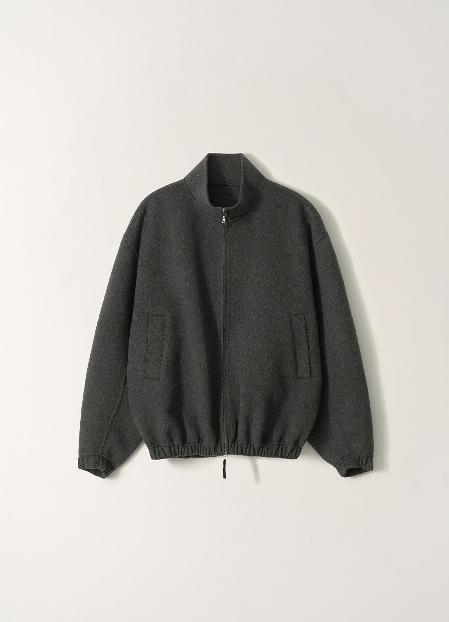 Nothing Written Plaza zip blouson (Dark gray) (Pre-order, ships from Oct 30)