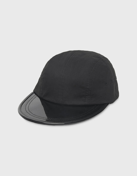 ENAMEL LONG BILL CAP / Black