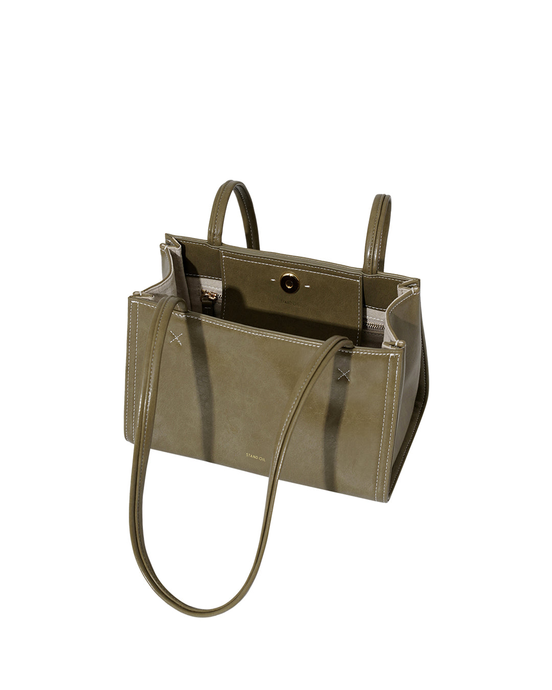 Tiny Oblong Bag in Basil
