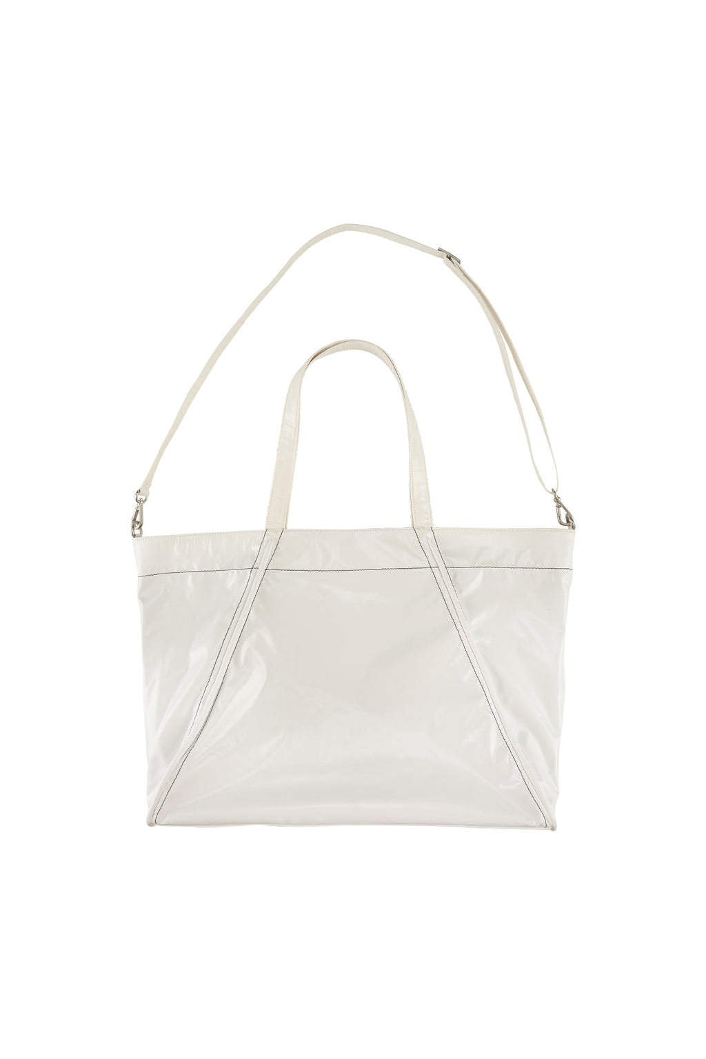 [matinkim] BIG COATING TOTE BAG IN WHITE