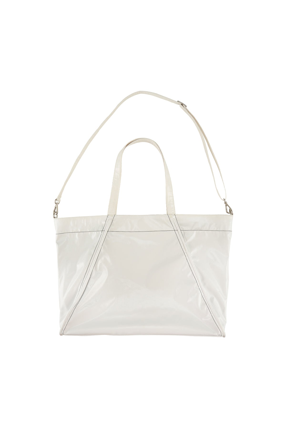 [matinkim] BIG COATING TOTE BAG IN WHITE