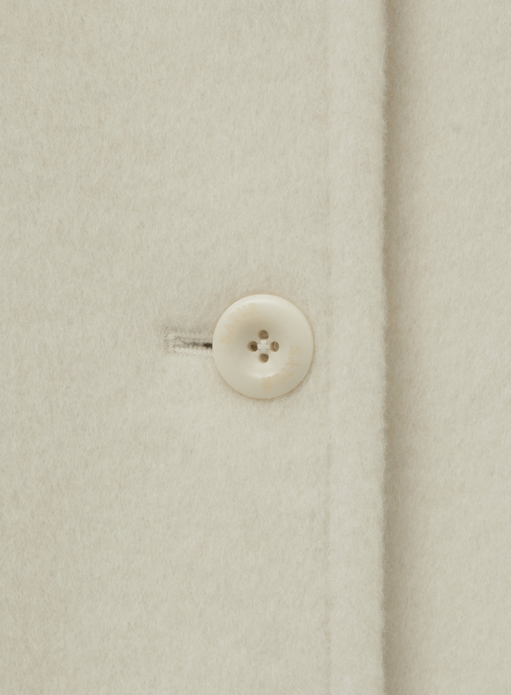 [satur] (W) Alpaca Wool Blend Single Blazer - Cream