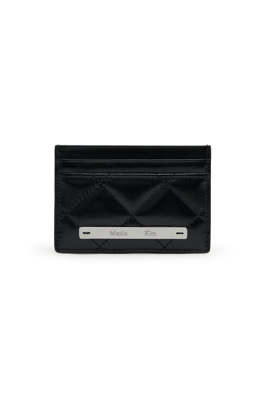 Matinkim Puff Quilt Card Wallet IN Black