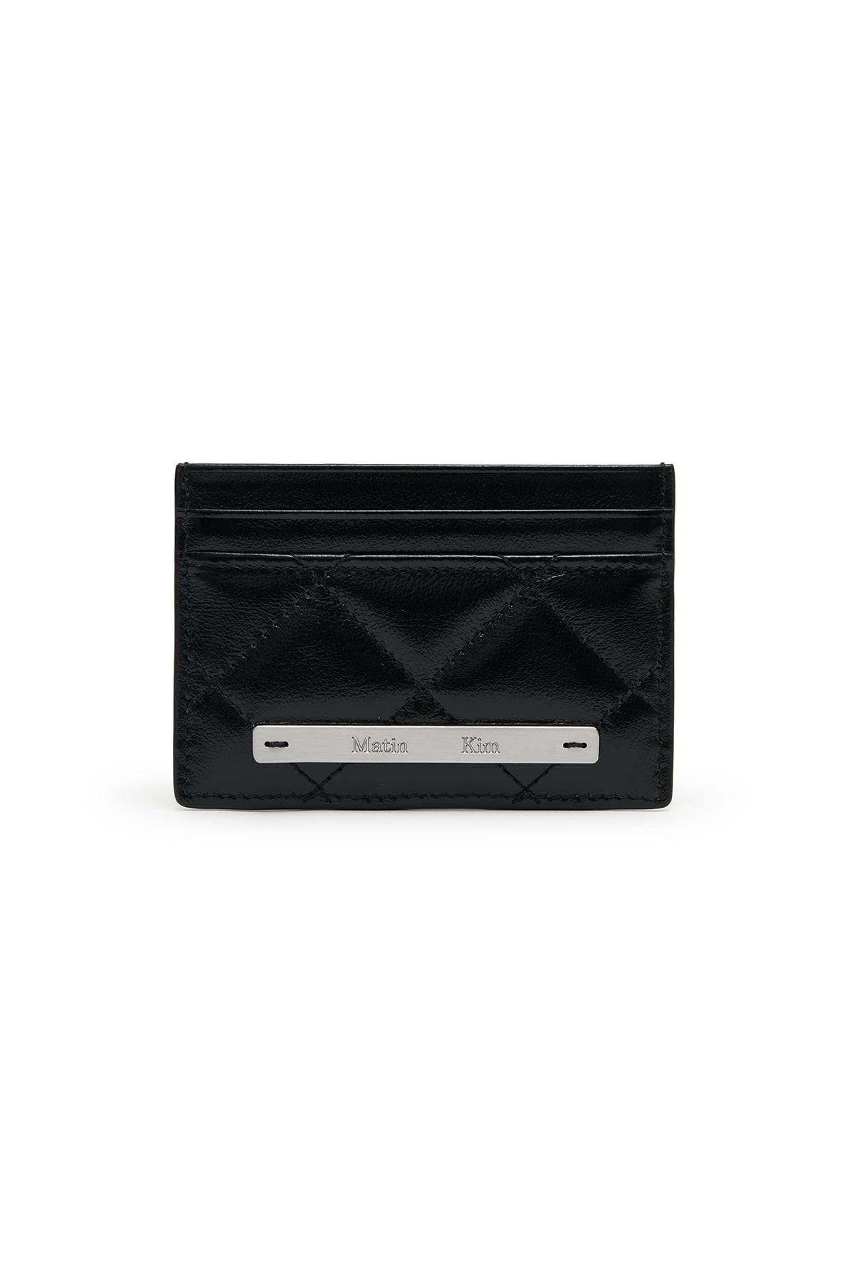 Matinkim Puff Quilt Card Wallet IN Black