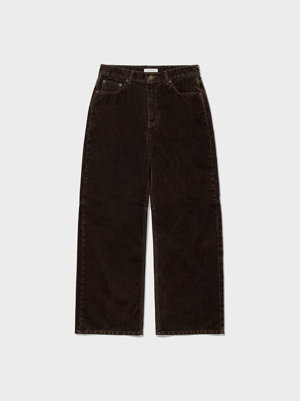Low Classic Velvet Denim Loose-Fit Jeans Brown