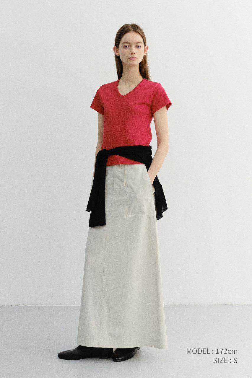 Dunst A-Line Maxi Skirt Ivory