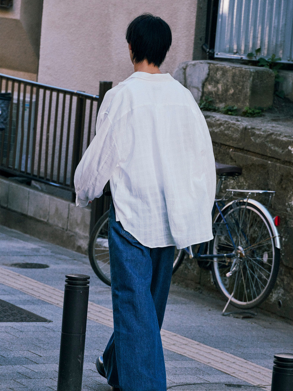 Low Classic Oversized Lc Checked Shirt White