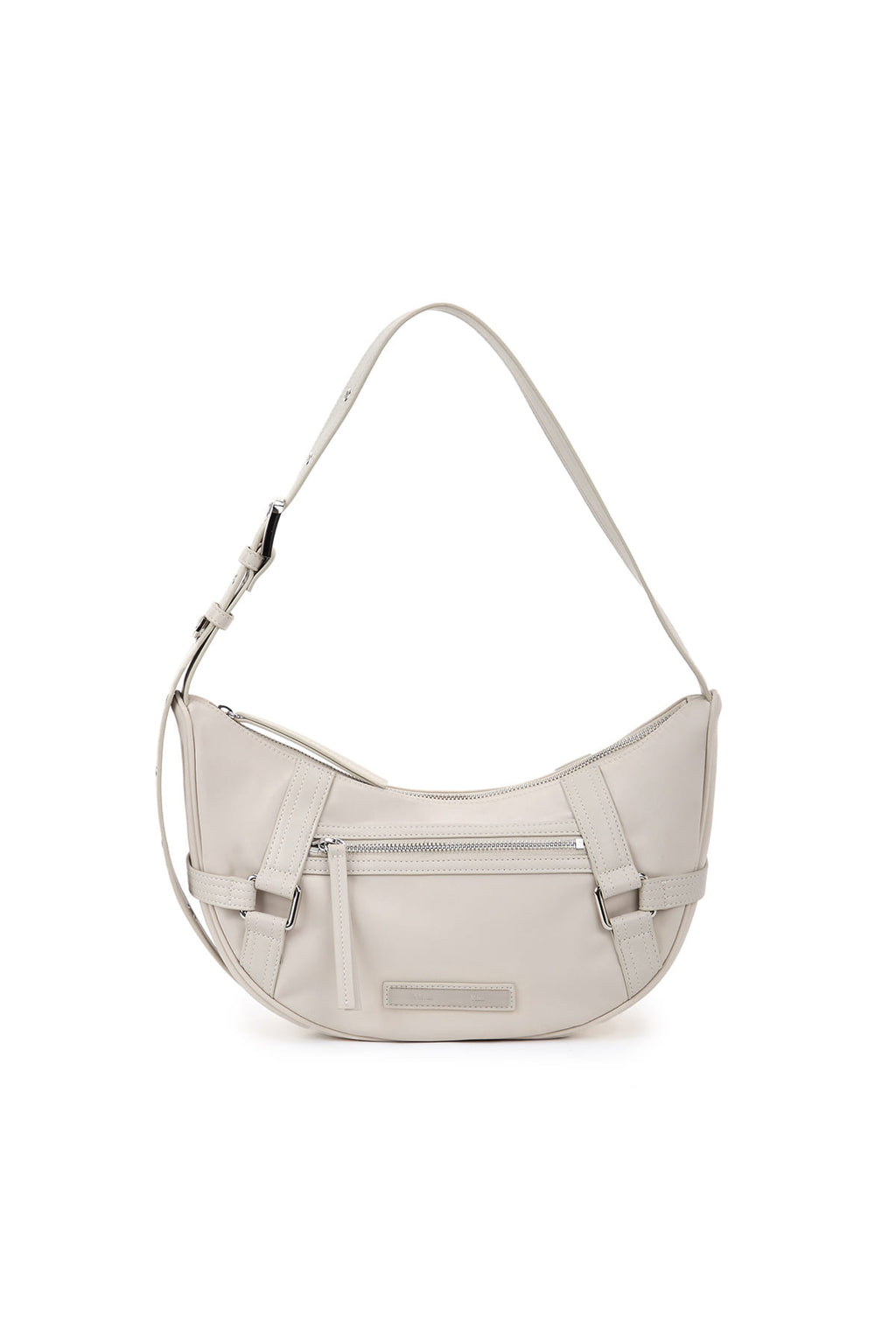 [matinkim] Fabric Arc Hobo Bag IN Light Grey