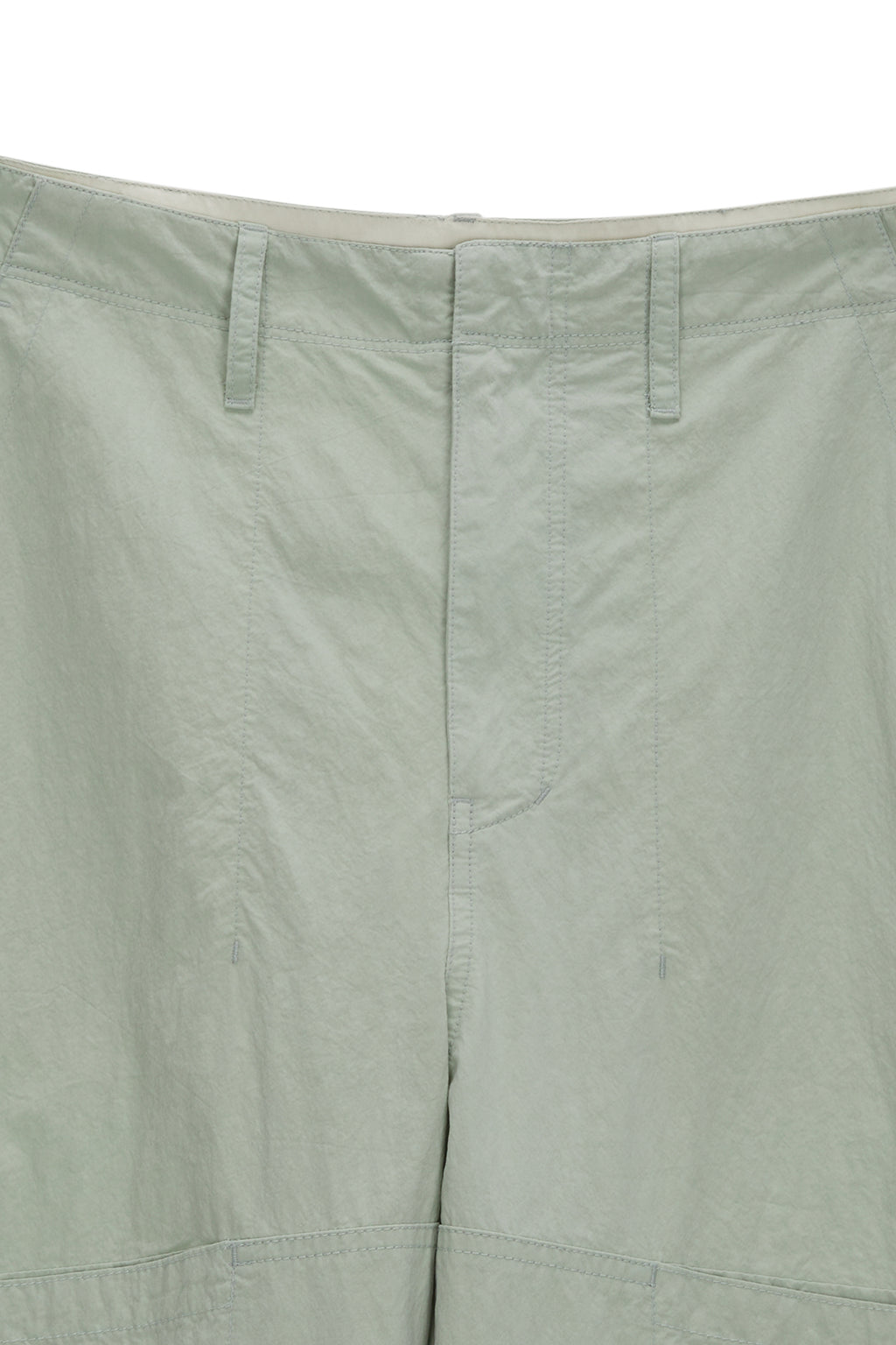 Matinkim Button Roll UP Double Knee Pants For Men IN Mint