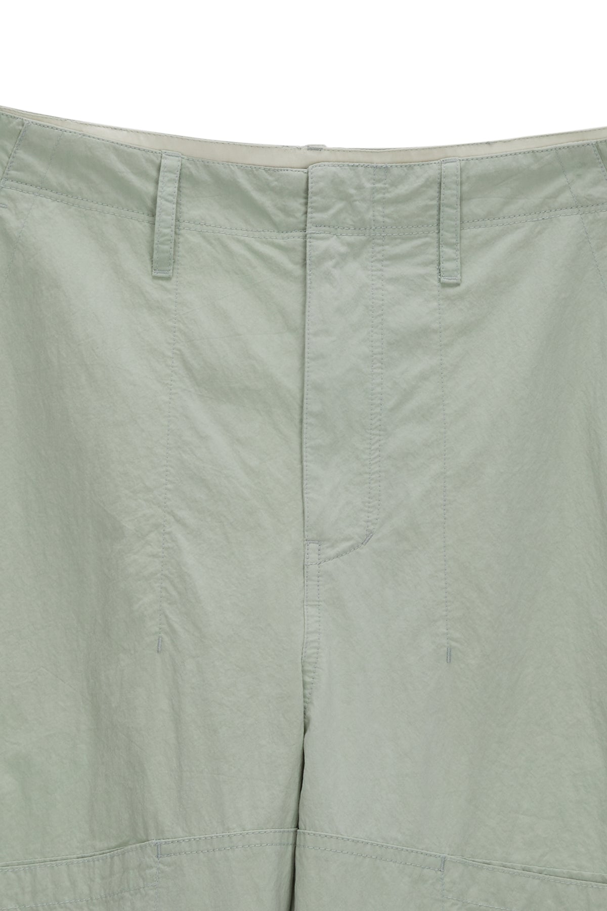 Matinkim Button Roll UP Double Knee Pants For Men IN Mint