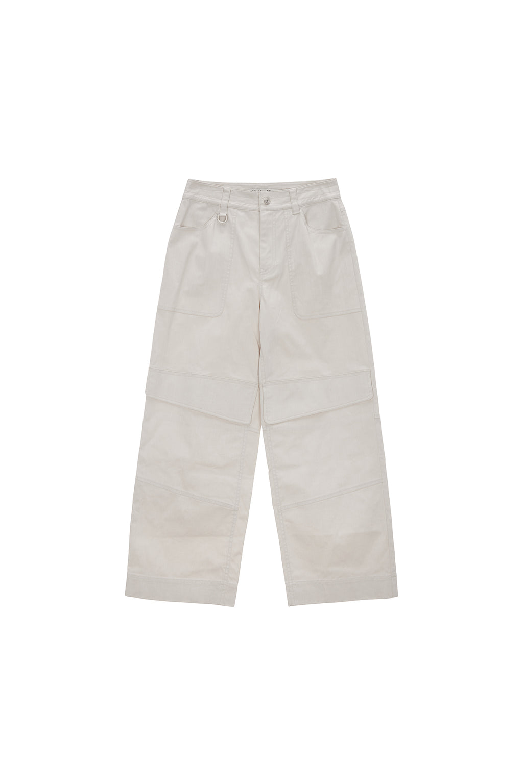 Matinkim Knee Big Pocket Cotton Pants IN Ivory