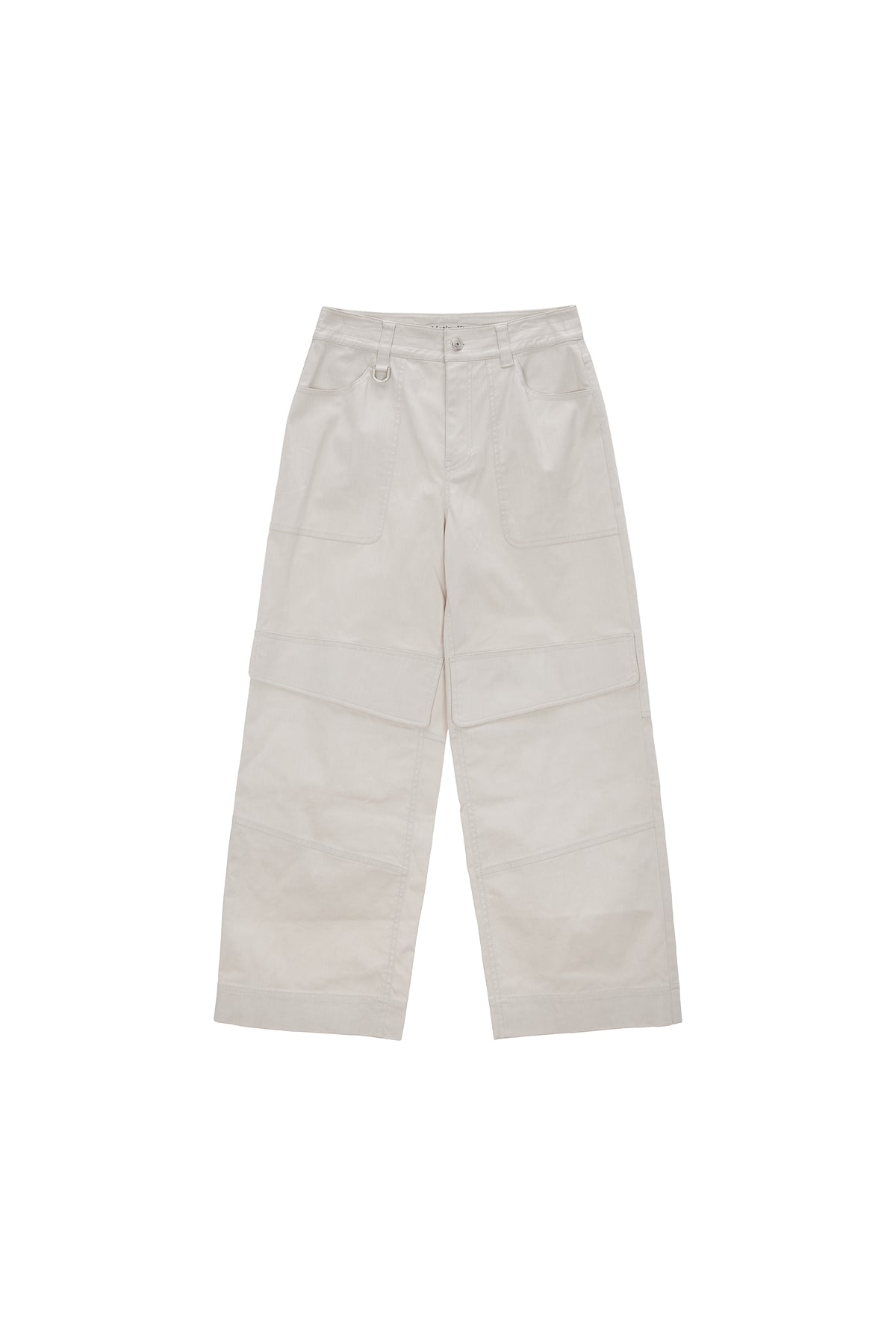 Matinkim Knee Big Pocket Cotton Pants IN Ivory