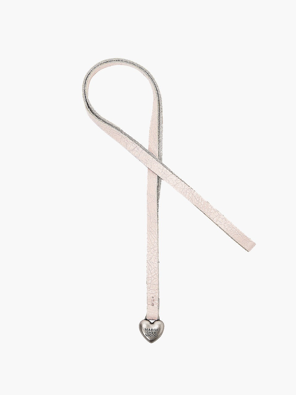 Margesherwood Heart Charm pale pink cracked