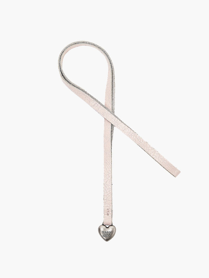 Margesherwood Heart Charm pale pink cracked