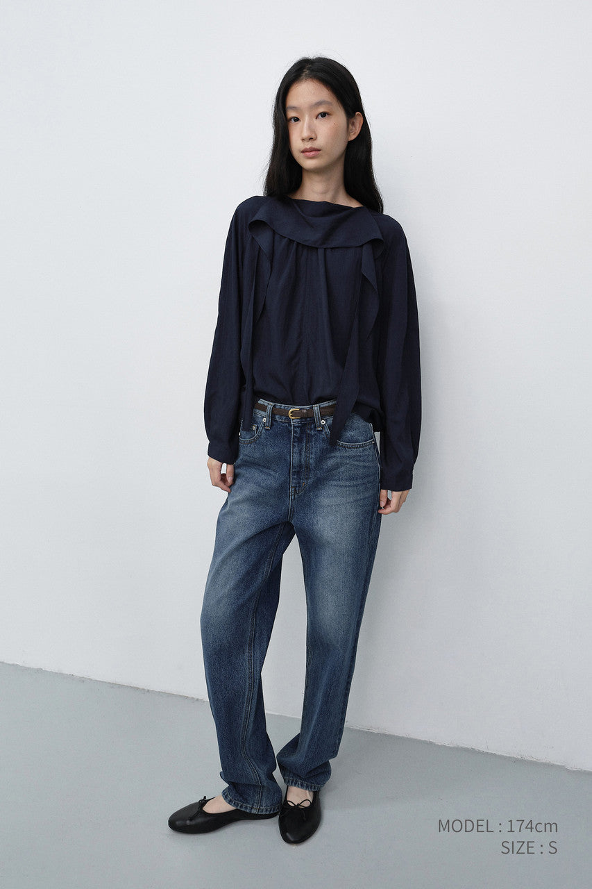 Dunst Essential Straight Jeans Brushed Blue