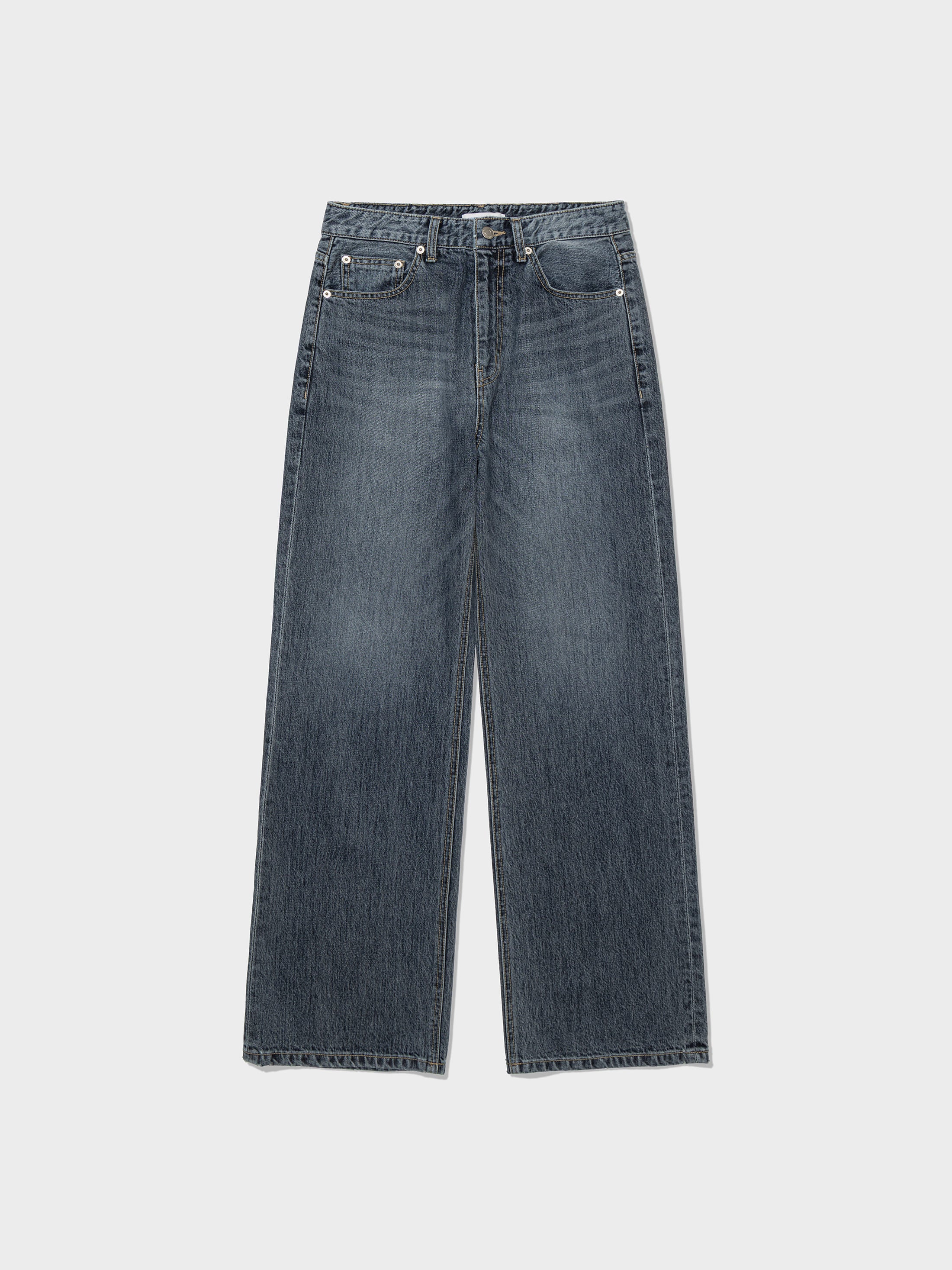 [Low Classic] Relaxed-Fit Jeans_Grey Blue