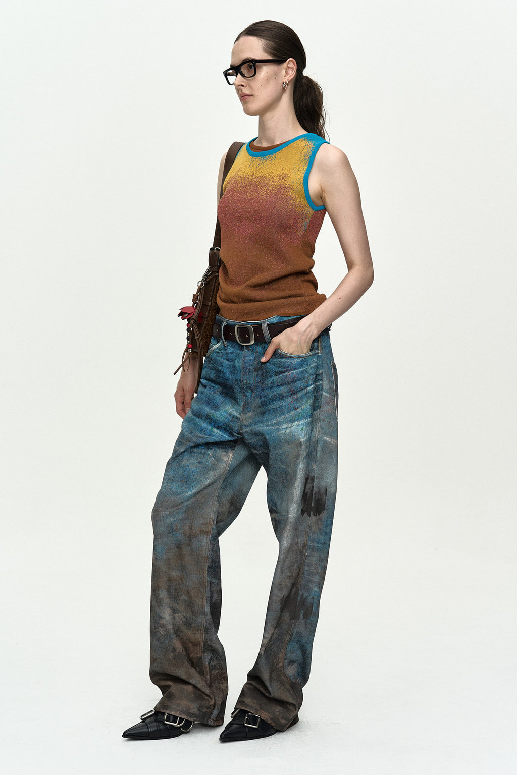 Andersson Bell Airbrush Asym Tank Top