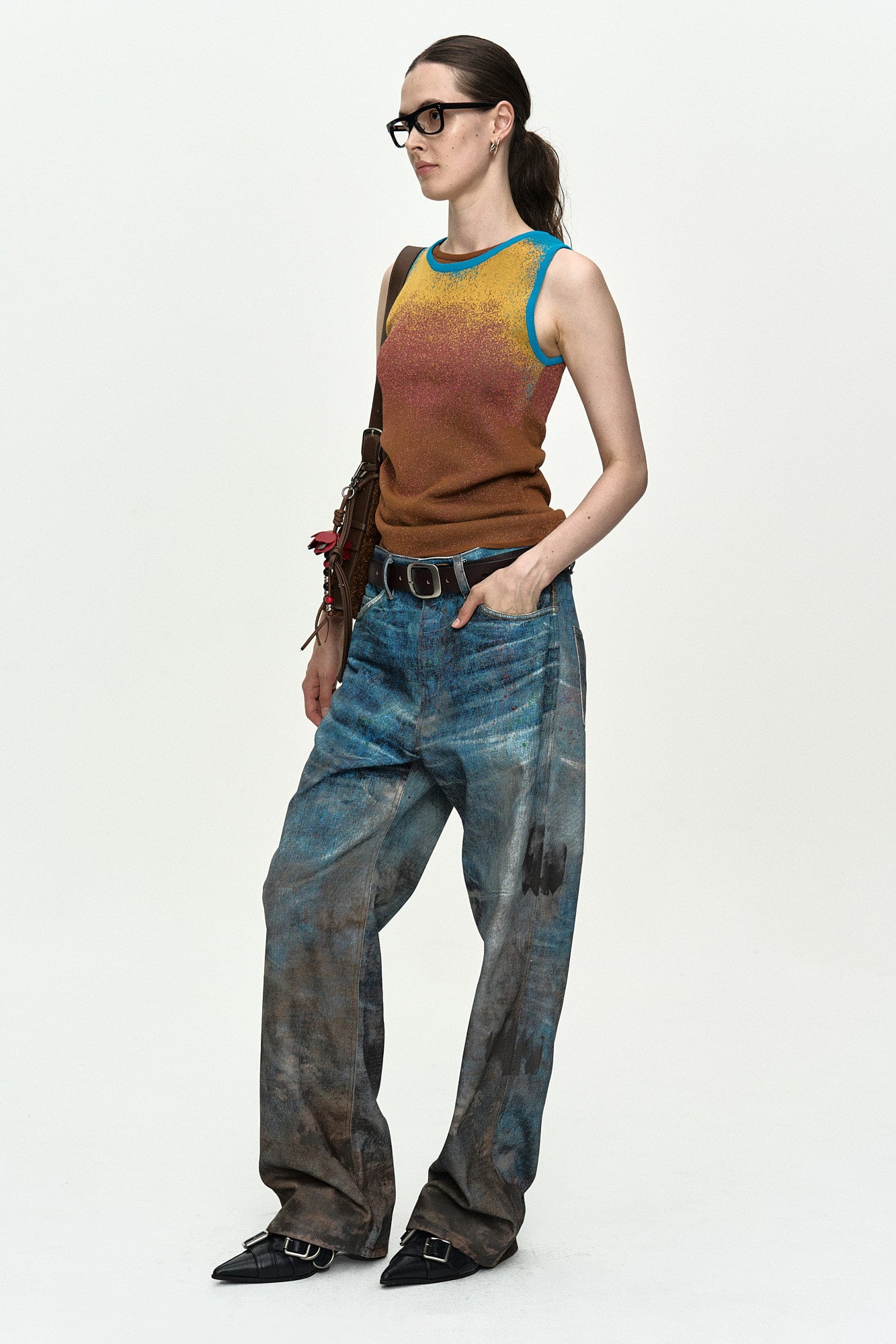 Andersson Bell Airbrush Asym Tank Top