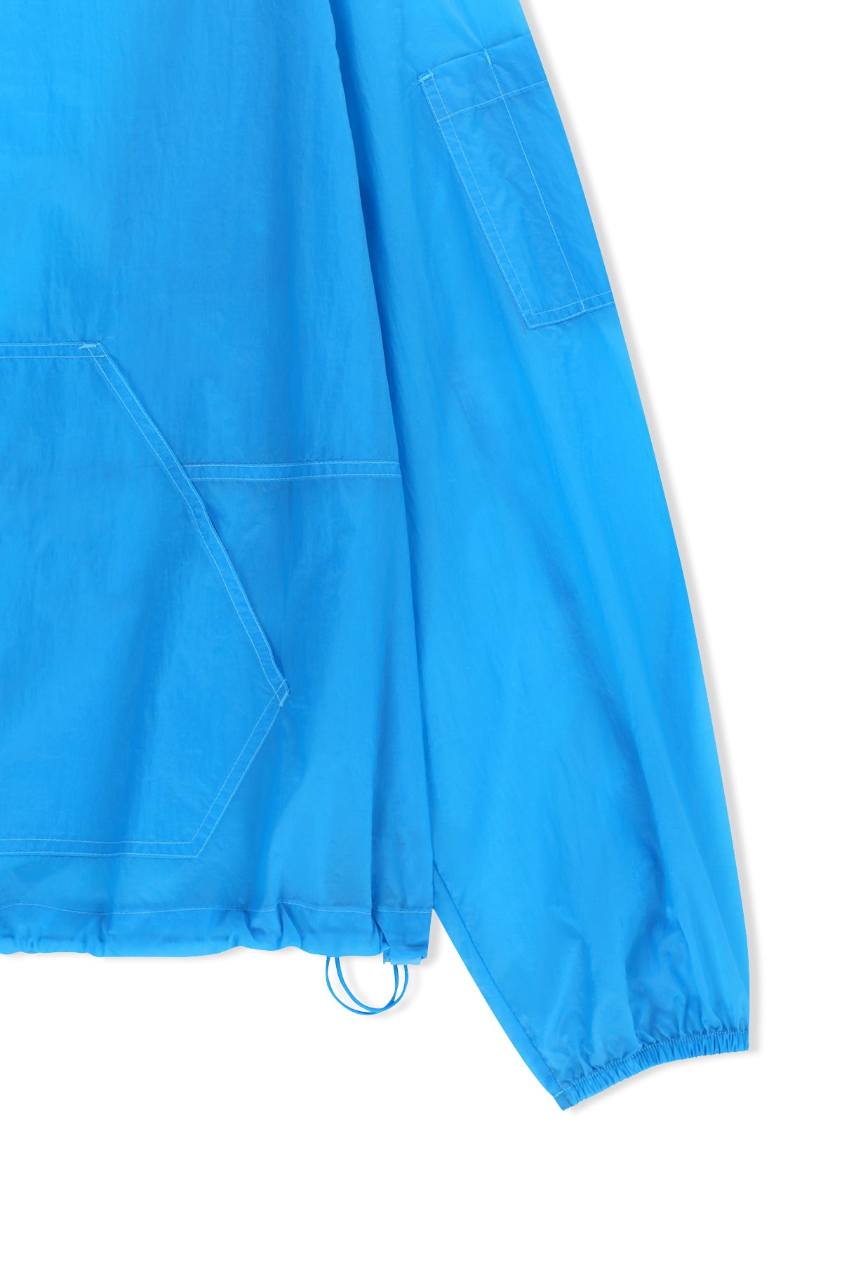 Matinkim Back Logo Hoody Windbreaker For Men IN Blue