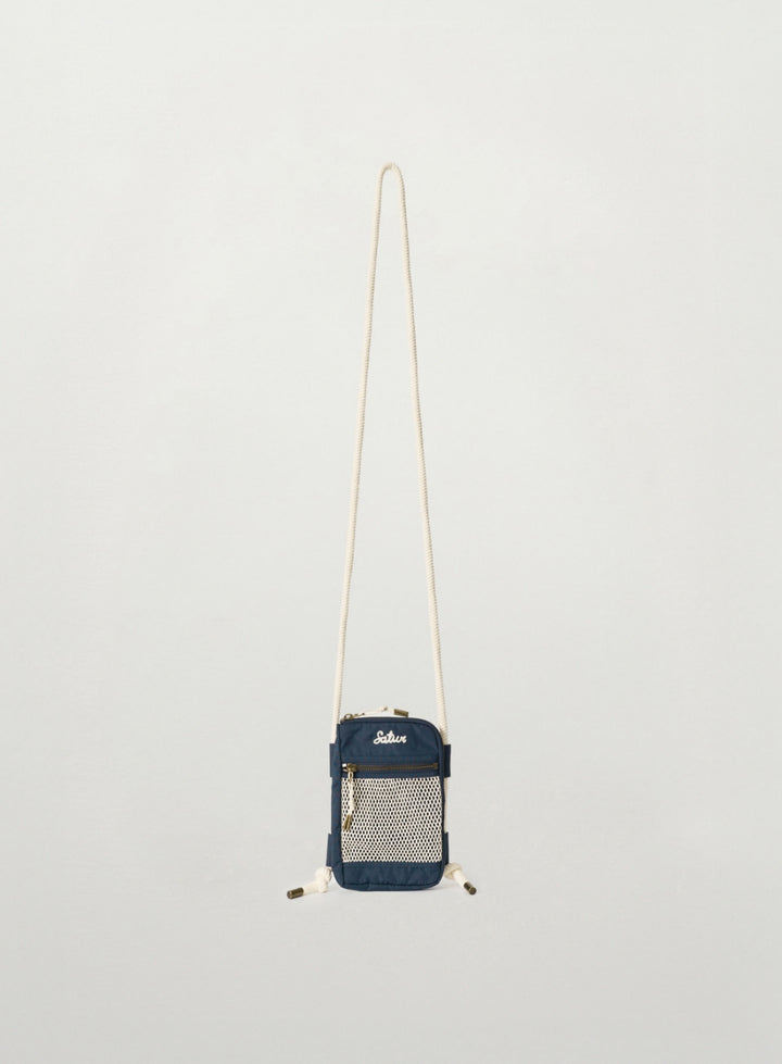 Satur Net Pocket Travel Cross Bag - Navy