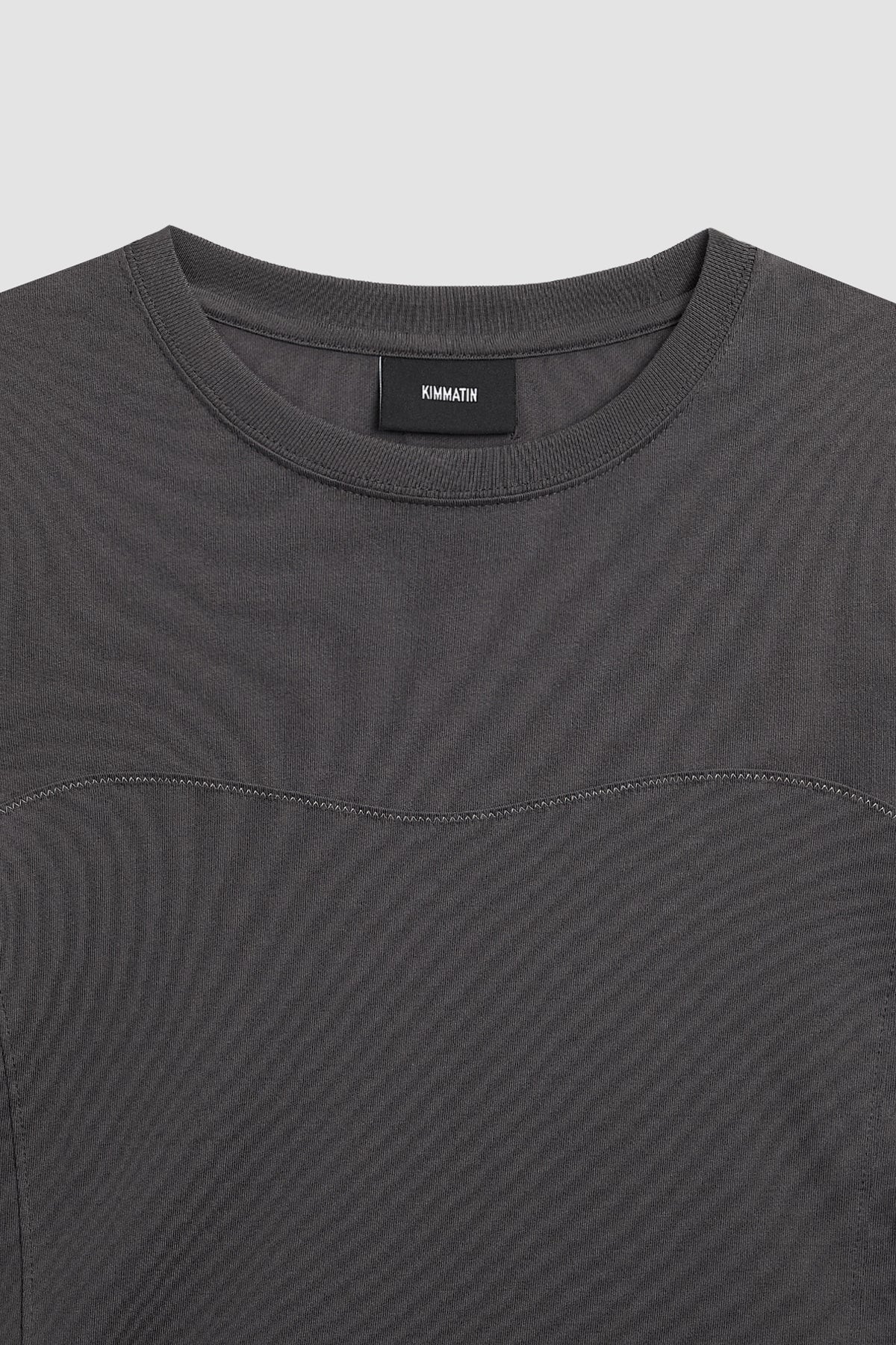 Matinkim Stitch Cut Out Long Sleeve Top IN Charcoal