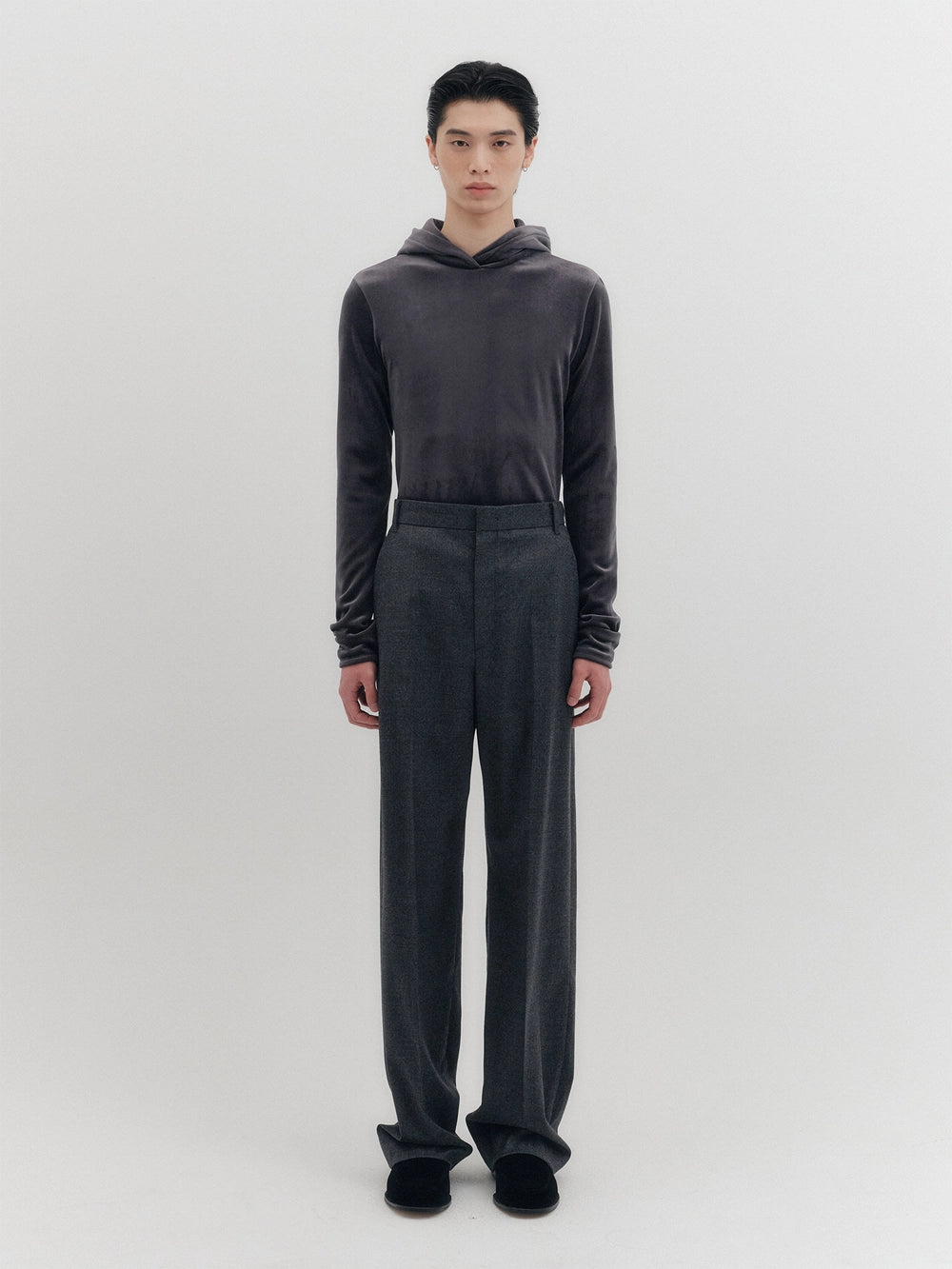 EENK Pintuck Relaxed Pants - Gray