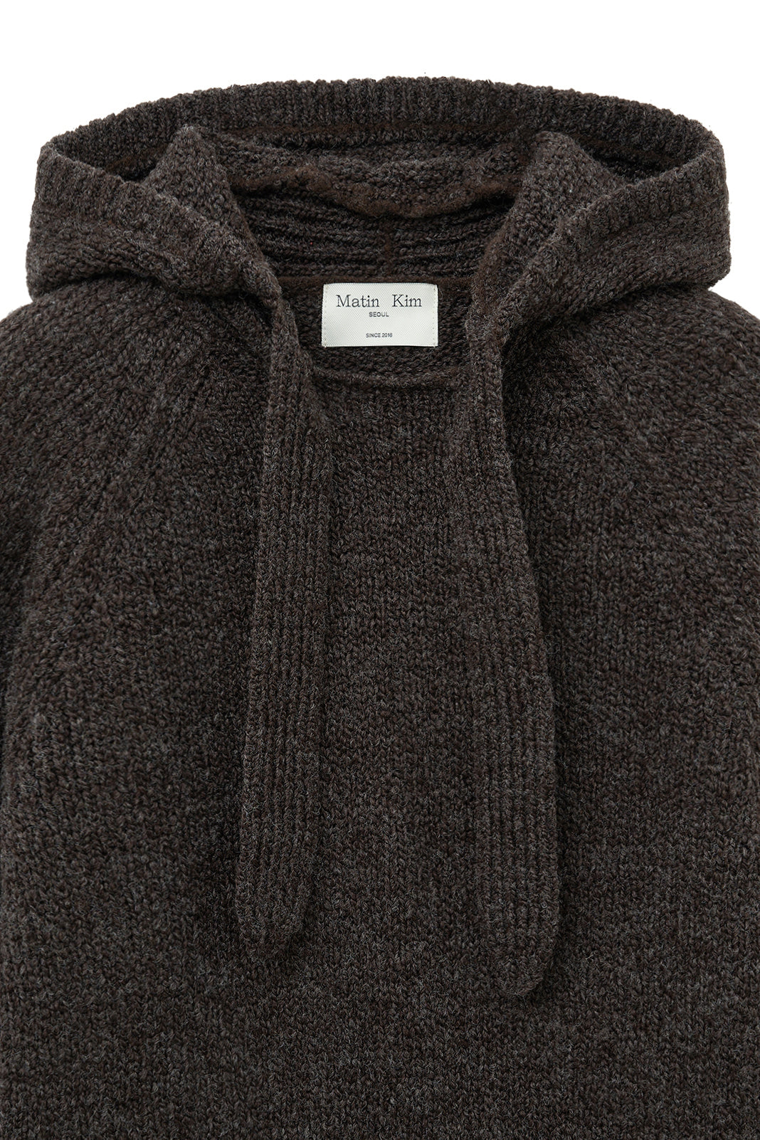 Matinkim Muffler Point Hoody Pullover IN Brown