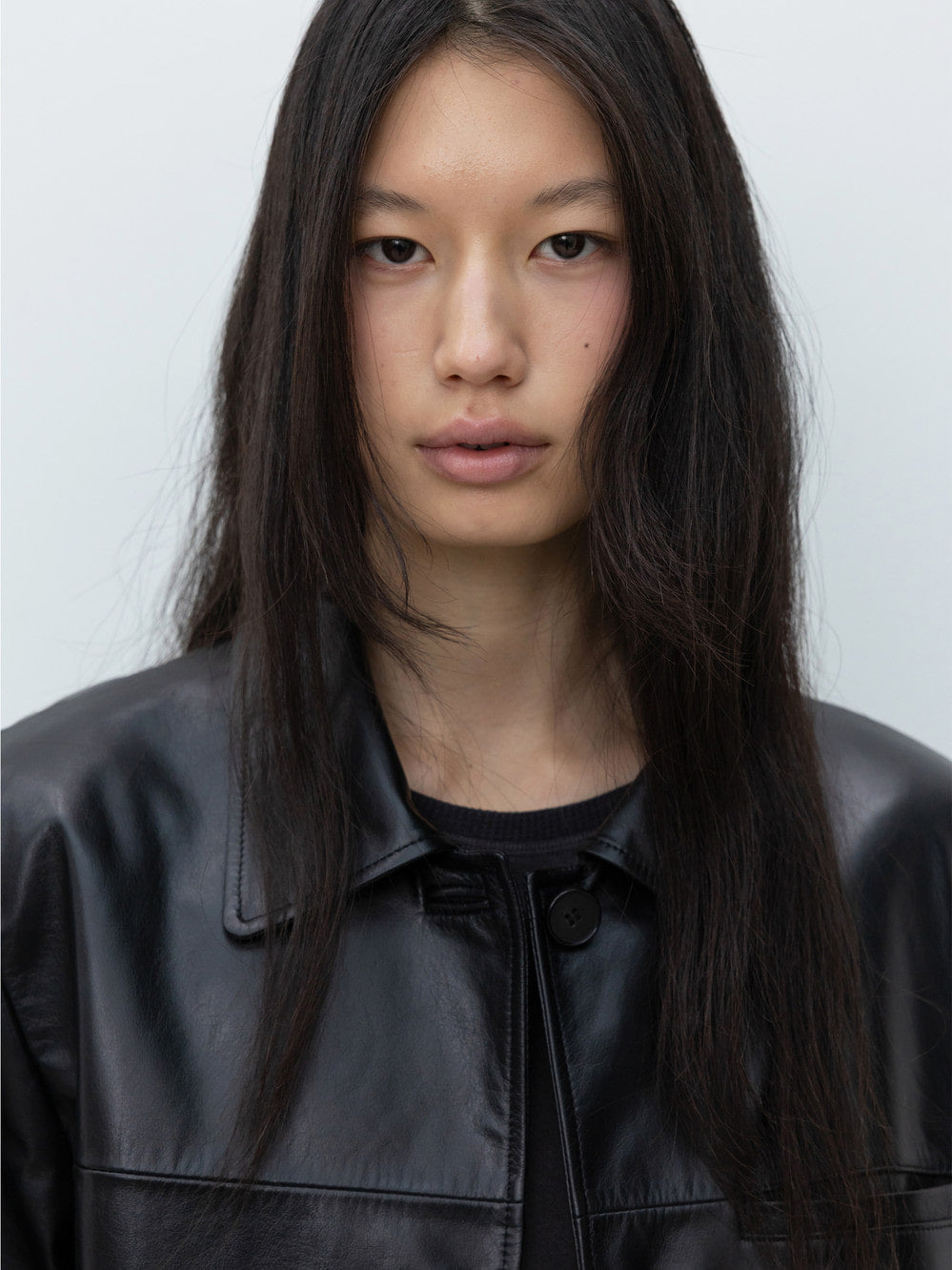 Low Classic Real Leather Work Jacket Black